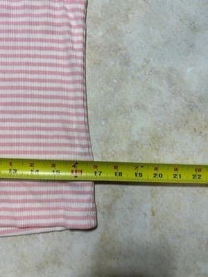 Ralph Lauren RL cotton petite medium pink & white striped blouse - Thumbnail 8