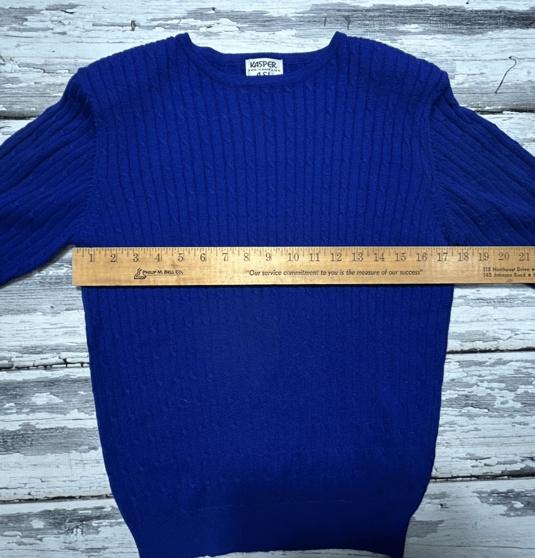Vintage Kasper A S L Women’s Small Purple Sweater Cable Knit Light Weight - Thumbnail 8