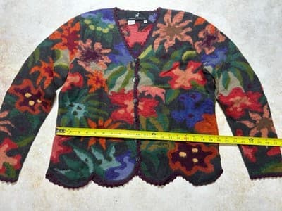 peruvian connection medium women’s alpaca cardigan - Thumbnail 4