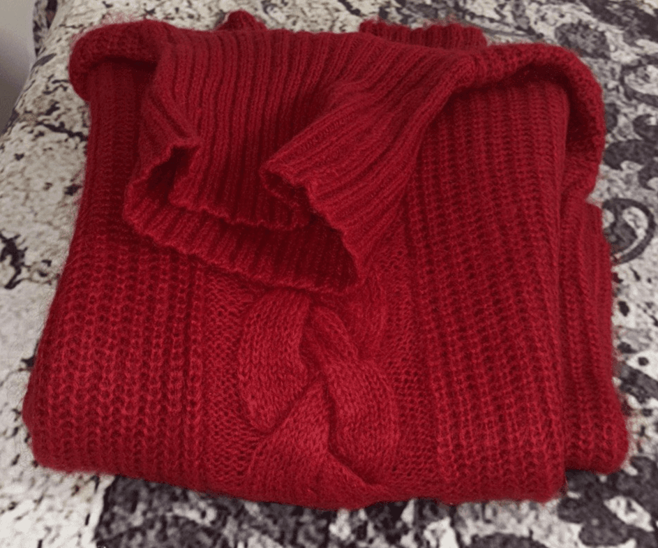 Express Tricot Vintage 80's 90's Mohair Blend Fizzy Red Sweater Dress Size XS S - Thumbnail 2