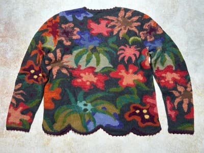 peruvian connection medium women’s alpaca cardigan - Thumbnail 8