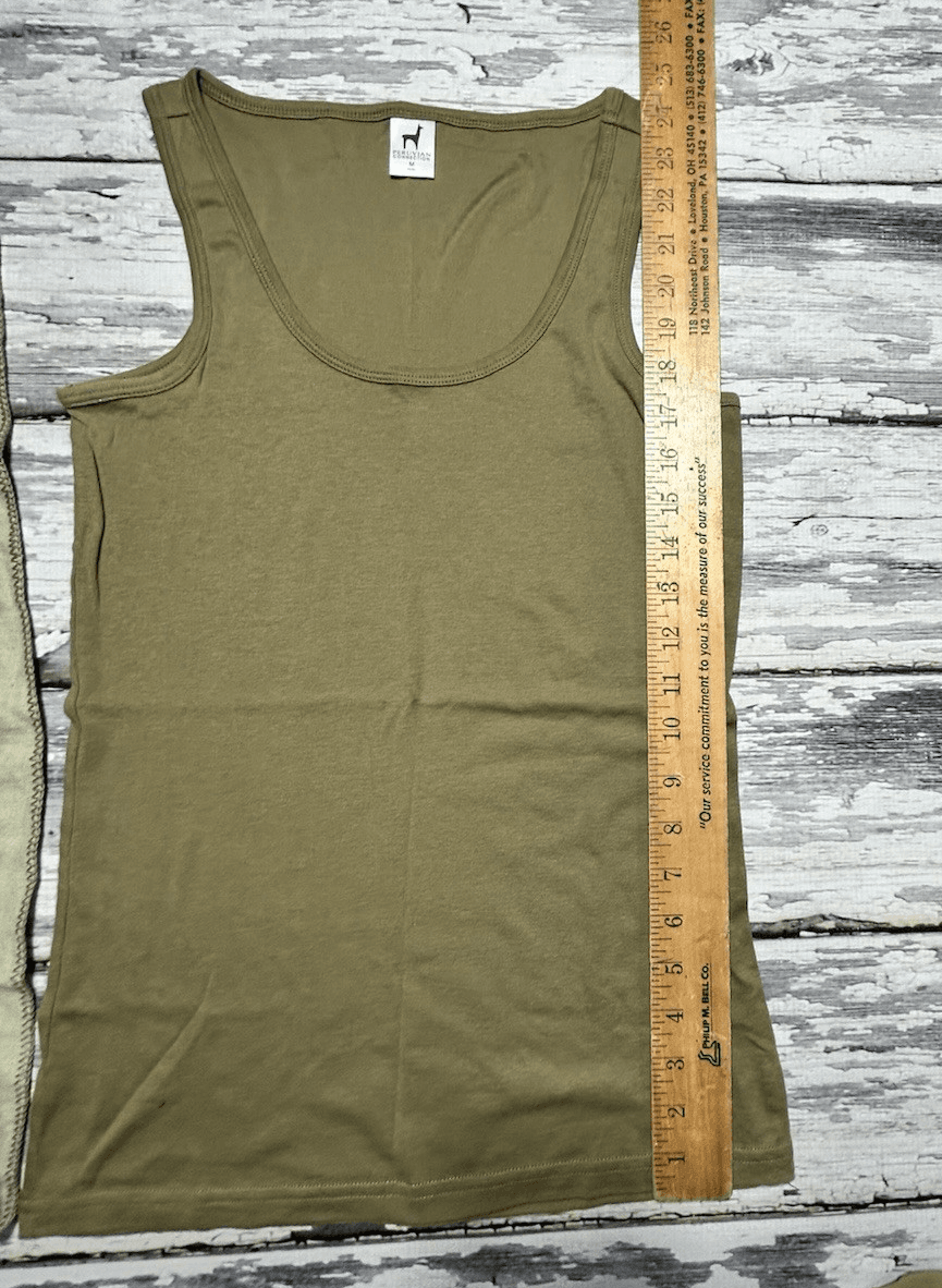 Peruvian Connection Trattoria Pima Cotton Waffle Tunic Open Knit Tank Top SMALL - Thumbnail 8