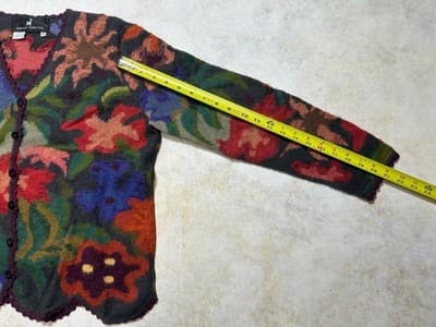 peruvian connection medium women’s alpaca cardigan - Thumbnail 7