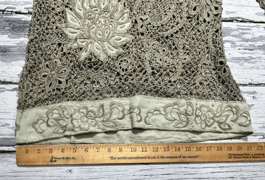 Peruvian Connection Trattoria Pima Cotton Waffle Tunic Open Knit Tank Top SMALL - Thumbnail 19