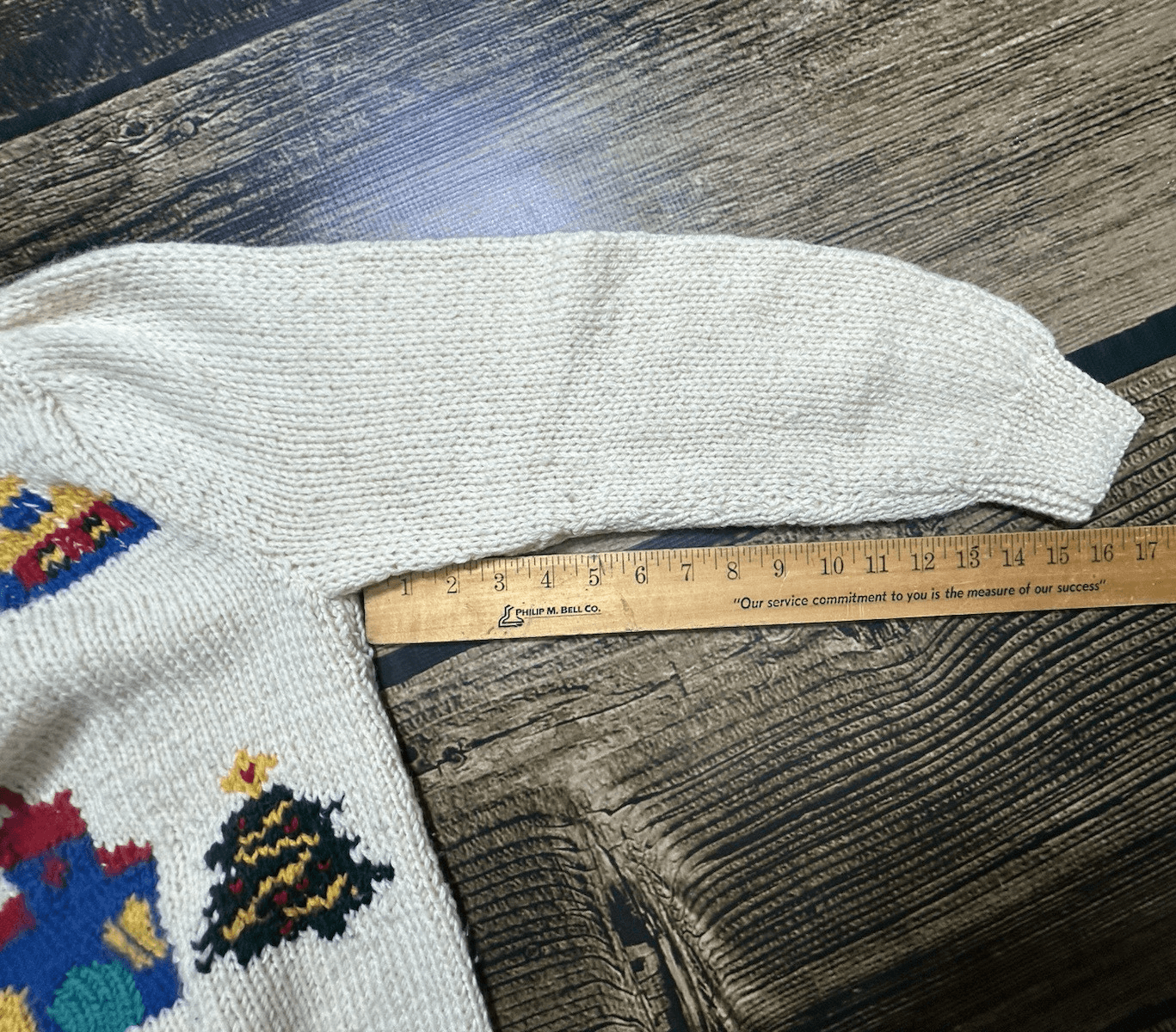 Vtg Hand Knit Retro Pixelated Theme Ugly Christmas Sweater Men’s S Women’s M L - Thumbnail 11