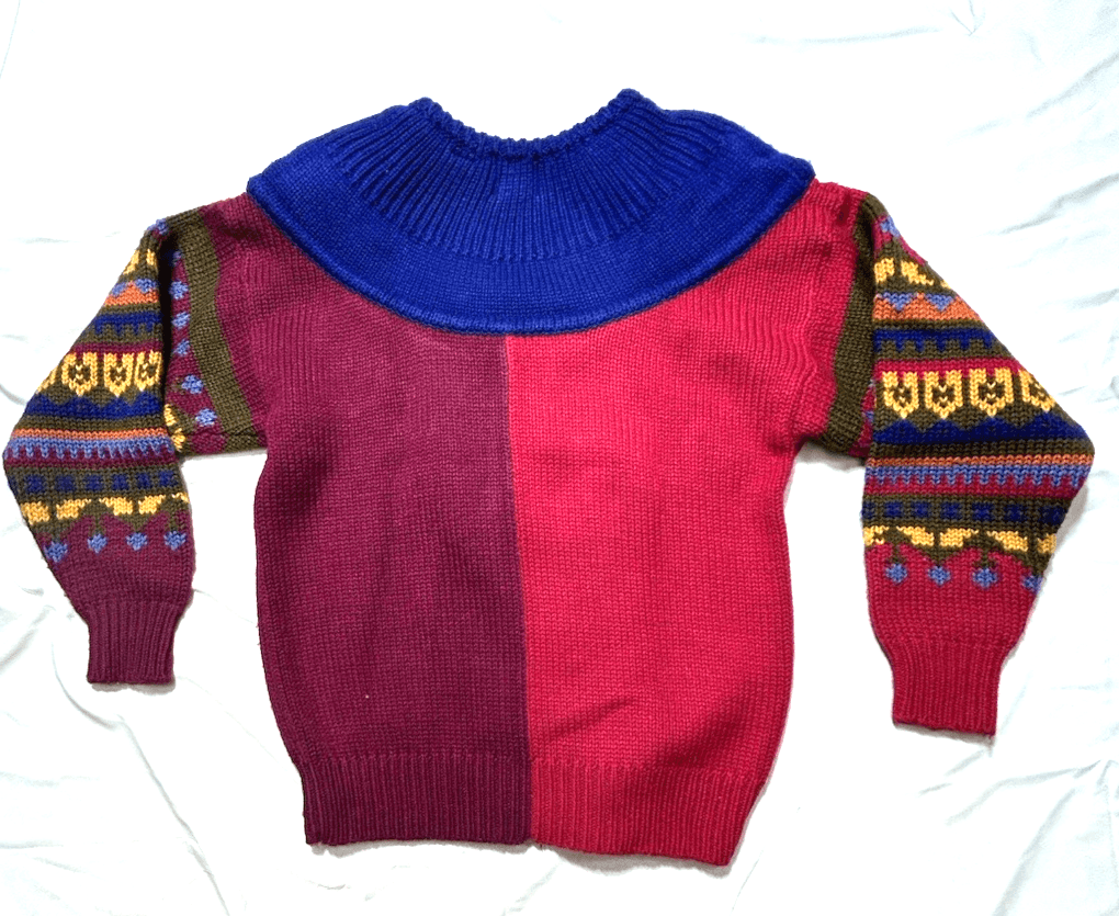 Leslie Fay 1980’s Women’s Purple Vintage Sweater Petite Bold Colors Heavy Weight - Thumbnail 13