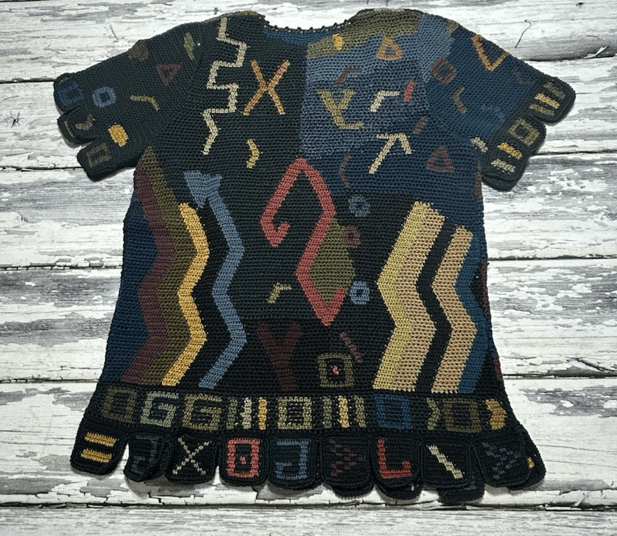 Peruvian Connection Bold Tunic Women’s Medium Baby Alpaca Wool Knit Sweater VTG - Thumbnail 11