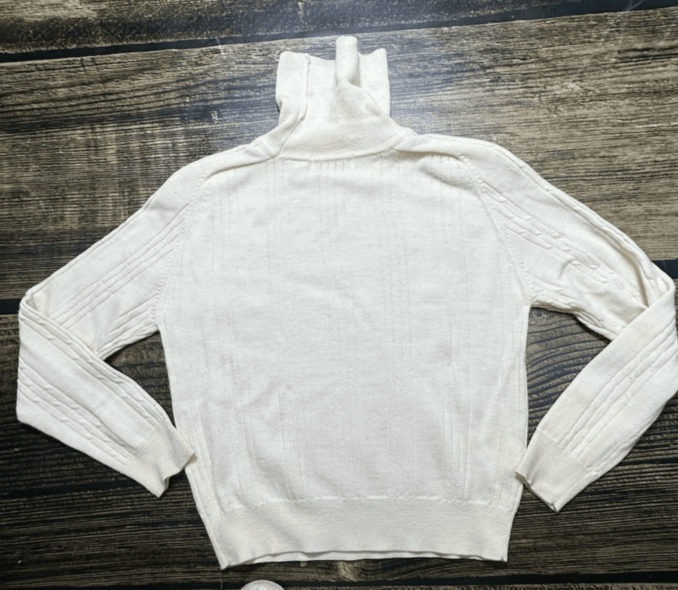 Vintage 90’s Liz Claiborne Lightweight Cable Knit Turtleneck Sweater Women’s P - Thumbnail 2