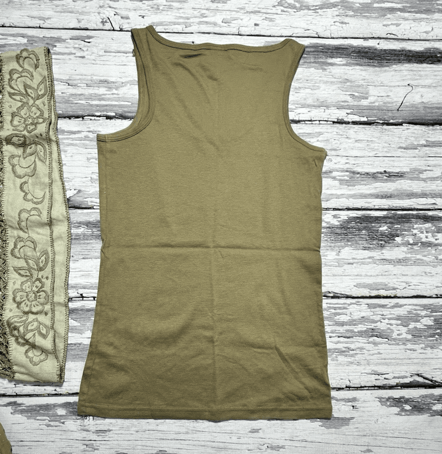 Peruvian Connection Trattoria Pima Cotton Waffle Tunic Open Knit Tank Top SMALL - Thumbnail 7
