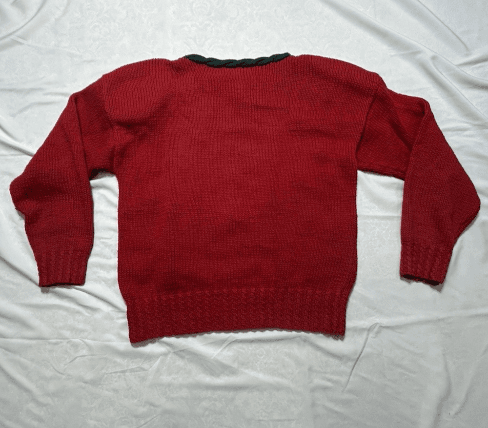 VTG Embellished Ho Ho Ho Santa Claus Ugly Christmas Sweater Women’s Small Petite - Thumbnail 13