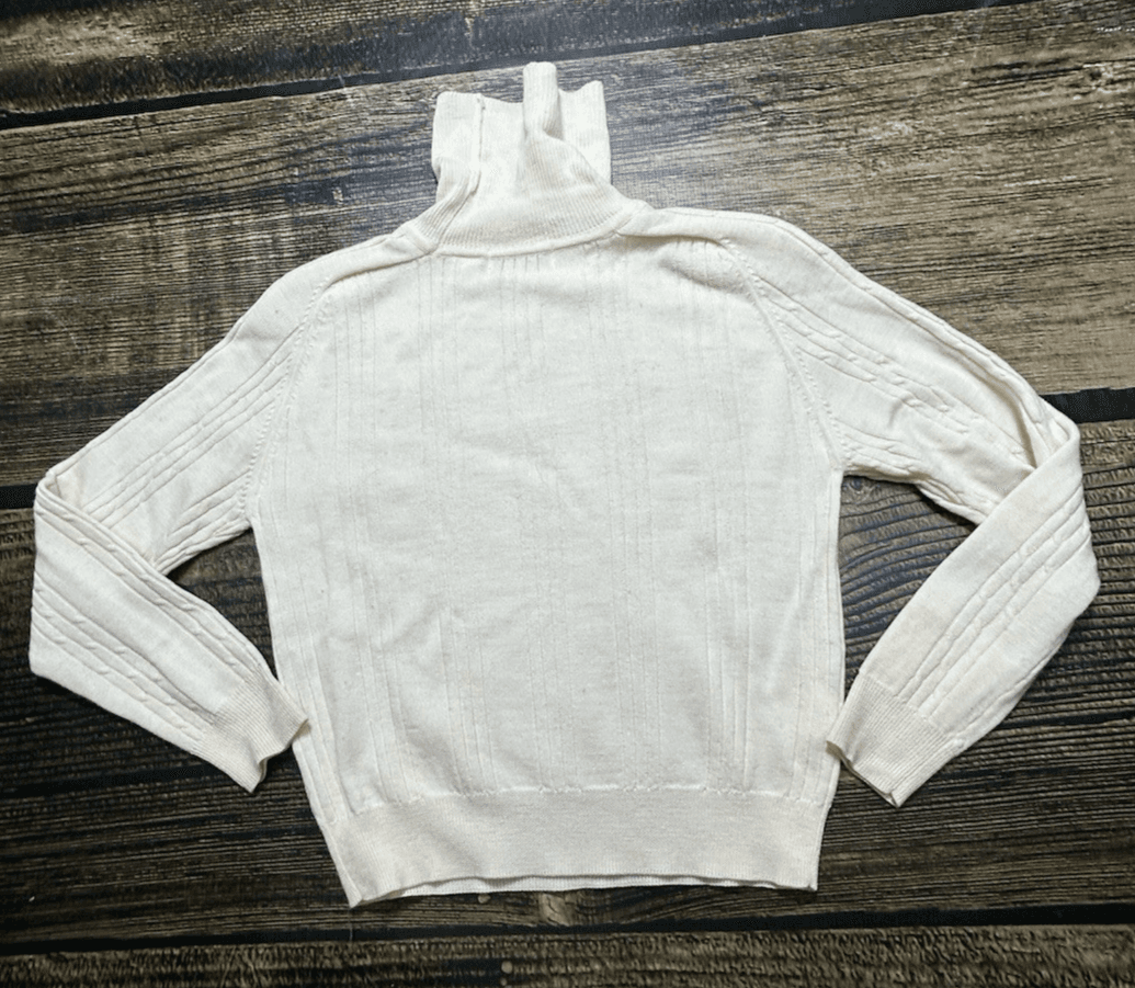 Vintage 90’s Liz Claiborne Lightweight Cable Knit Turtleneck Sweater Women’s P - Thumbnail 8