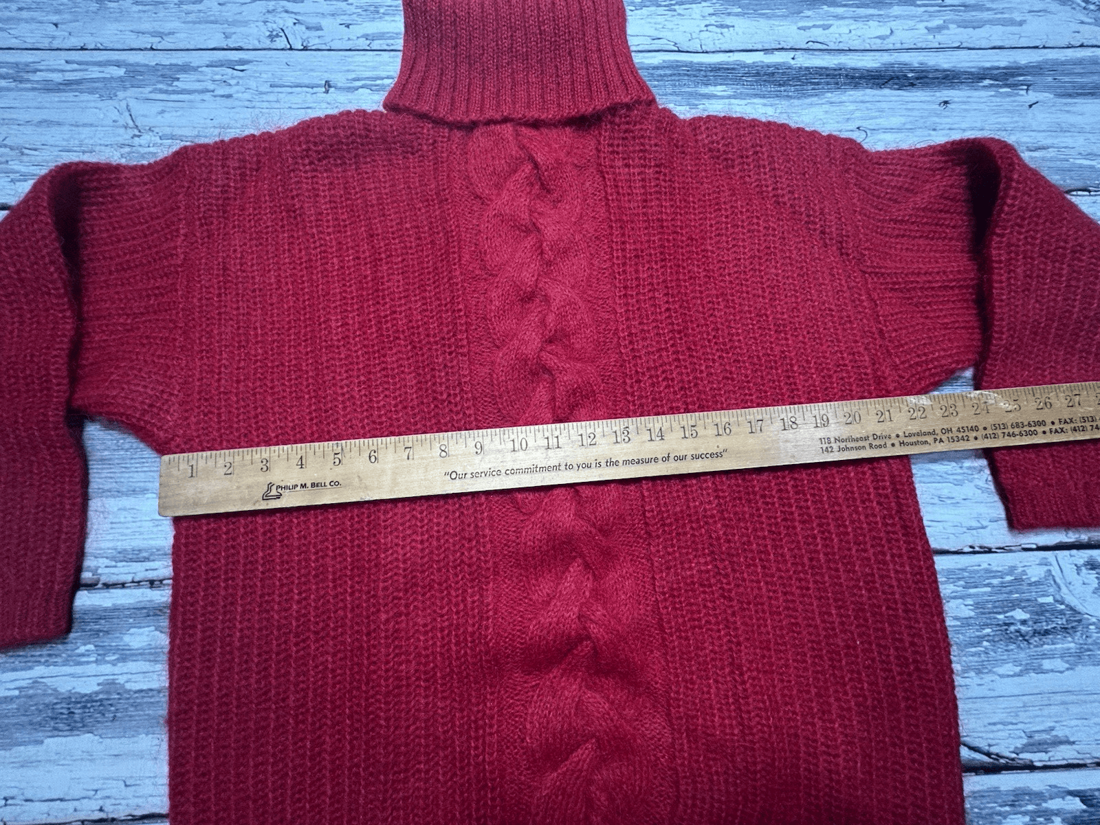Express Tricot Vintage 80's 90's Mohair Blend Fizzy Red Sweater Dress Size XS S - Thumbnail 8
