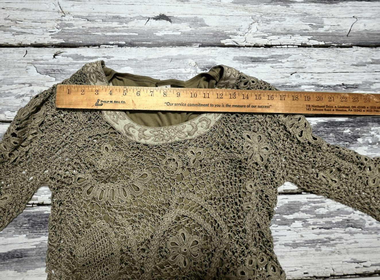 Peruvian Connection Trattoria Pima Cotton Waffle Tunic Open Knit Tank Top SMALL - Thumbnail 17