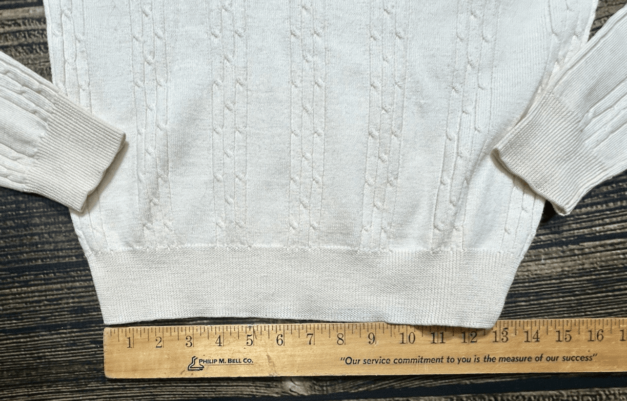 Vintage 90’s Liz Claiborne Lightweight Cable Knit Turtleneck Sweater Women’s P - Thumbnail 12