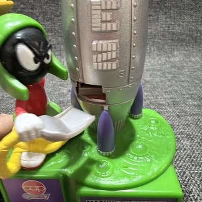 1998 Vintage Marvin The Martian PEZ Candy Hander Dispenser Looney Tunes -Works - Thumbnail 7