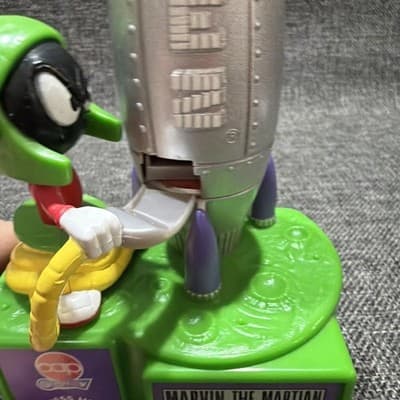 1998 Vintage Marvin The Martian PEZ Candy Hander Dispenser Looney Tunes -Works - Thumbnail 5
