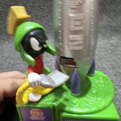 1998 Vintage Marvin The Martian PEZ Candy Hander Dispenser Looney Tunes -Works - Thumbnail 9