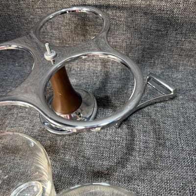 Vintage Mid Century Modern Rotating Serving Caddy Bowls Snacks Condiments Spoons - Thumbnail 13