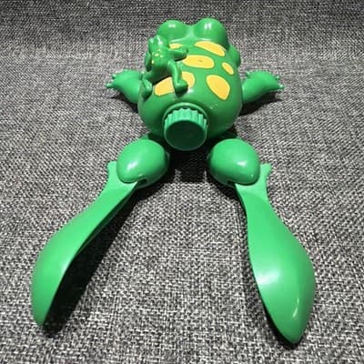 Froggy The Frog: Vibrant Green Bath Buddy Also Scoots On Floor Pool Toy Works! - Thumbnail 3