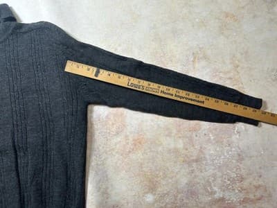 Vintage Liz Claiborne Women’s Turtle Neck Long-Sleeve Pullover Sweater Gray SM - Thumbnail 6
