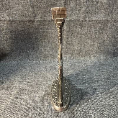 VTG Godinger Silver Art Christmas Fireplace Candle Holder Cat Wreath Stocking - Thumbnail 6