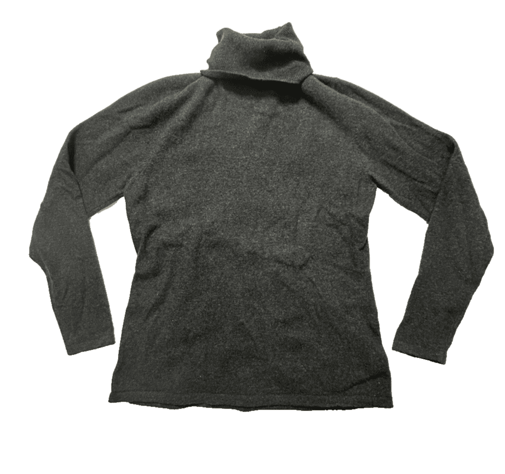 Vtg Lauren Ralph Lauren M P Gray Merino Wool Cashmere Angora Turtleneck Sweater - Thumbnail 12