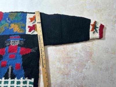 Vintage Miso Fall Harvest Knitted Women’s Cardigan Sweater Size Small Medium - Thumbnail 6