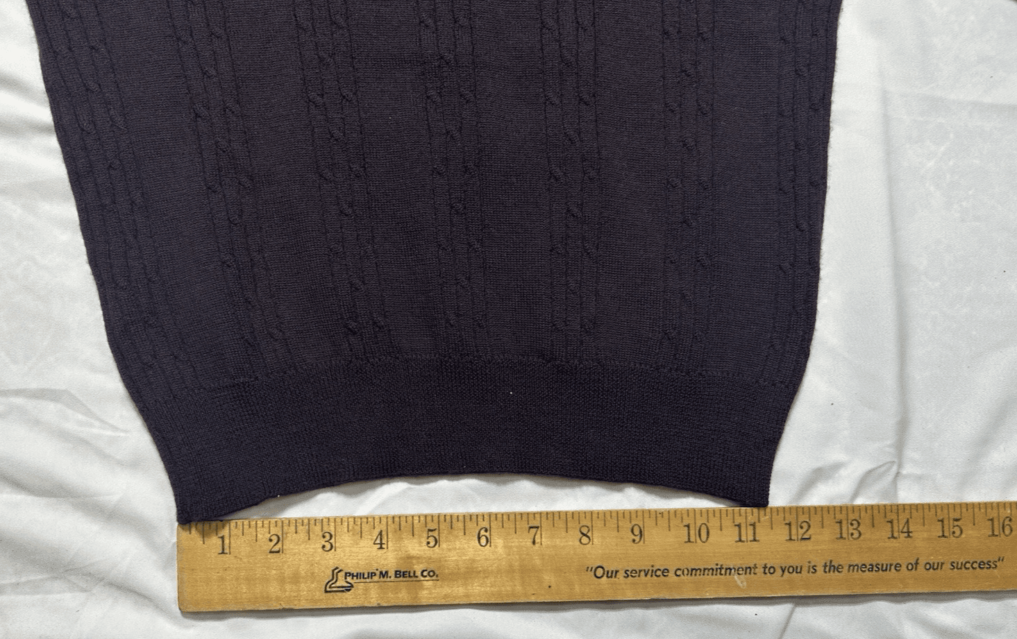 Vintage Liz Claiborne Turtleneck Sweater Womens P S Brown Merino Wool Cable Knit - Thumbnail 4