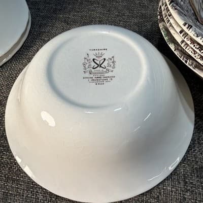 Staffordshire YORKSHIRE Ironstone Soup Salad Bowl England Farm Hay Set Of 6 - Thumbnail 11