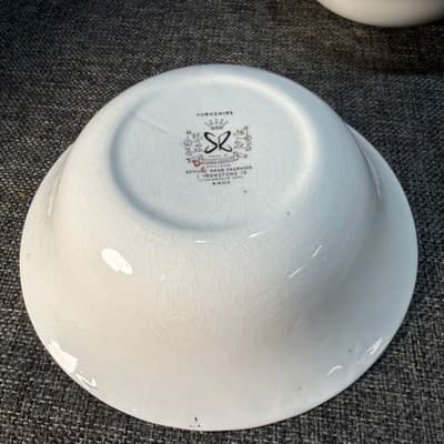 Staffordshire YORKSHIRE Ironstone Soup Salad Bowl England Farm Hay Set Of 6 - Thumbnail 4