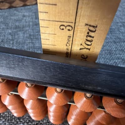 Unshudo Abacus Soroban 23 digits Vintage Wood in Original Box And Price Hang Tag - Thumbnail 17