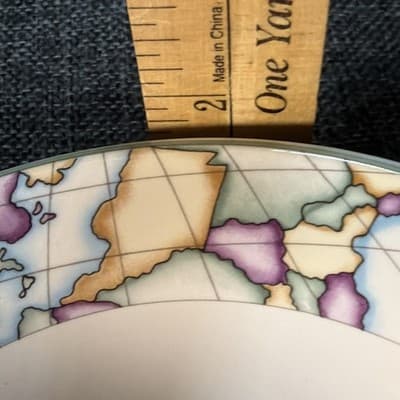 Vitromaster Atlas Stoneware 20 pc Dinner Set Service for 4 Vintage 90s Globe Map - Thumbnail 18
