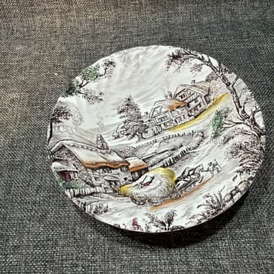 Staffordshire YORKSHIRE Ironstone Soup Salad Bowl England Farm Hay Set Of 6 - Thumbnail 16