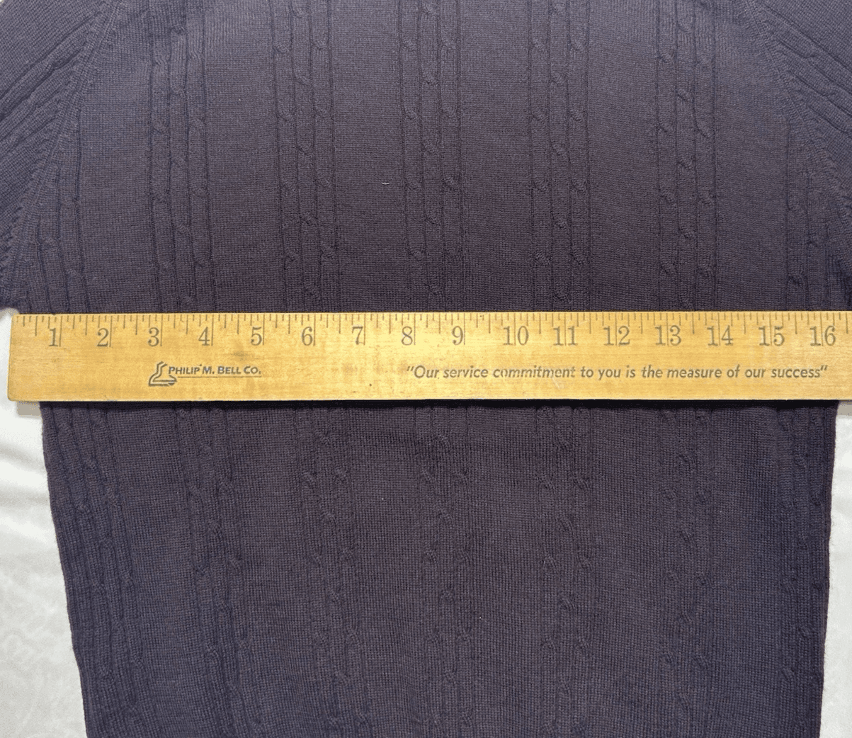 Vintage Liz Claiborne Turtleneck Sweater Womens P S Brown Merino Wool Cable Knit - Thumbnail 5
