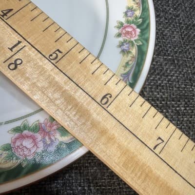 Set 3 Vintage Coffee Cups Saucer Plate Farberware Legend Green Pink Flowers Gold - Thumbnail 11
