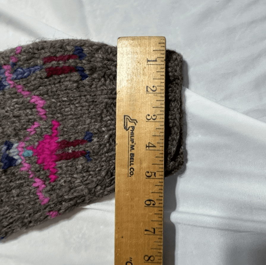 Vintage Ecuador Handknit 100% Wool Chunky Knit Sweater XL Women’s Woman Power - Thumbnail 17