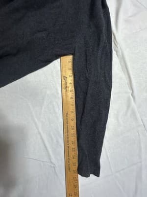 Vtg Lauren Ralph Lauren M P Gray Merino Wool Cashmere Angora Turtleneck Sweater - Thumbnail 7