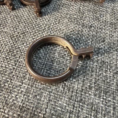 48 Vintage Kirsch Brown Plastic Cafe Curtain Rings 1.25" ID For 1" Rod Lot VTG - Thumbnail 5
