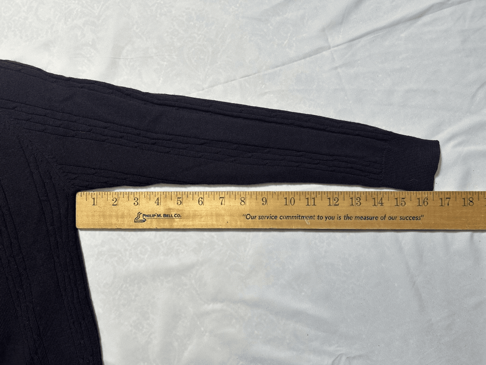 Vintage Liz Claiborne Turtleneck Sweater Womens P S Brown Merino Wool Cable Knit - Thumbnail 7