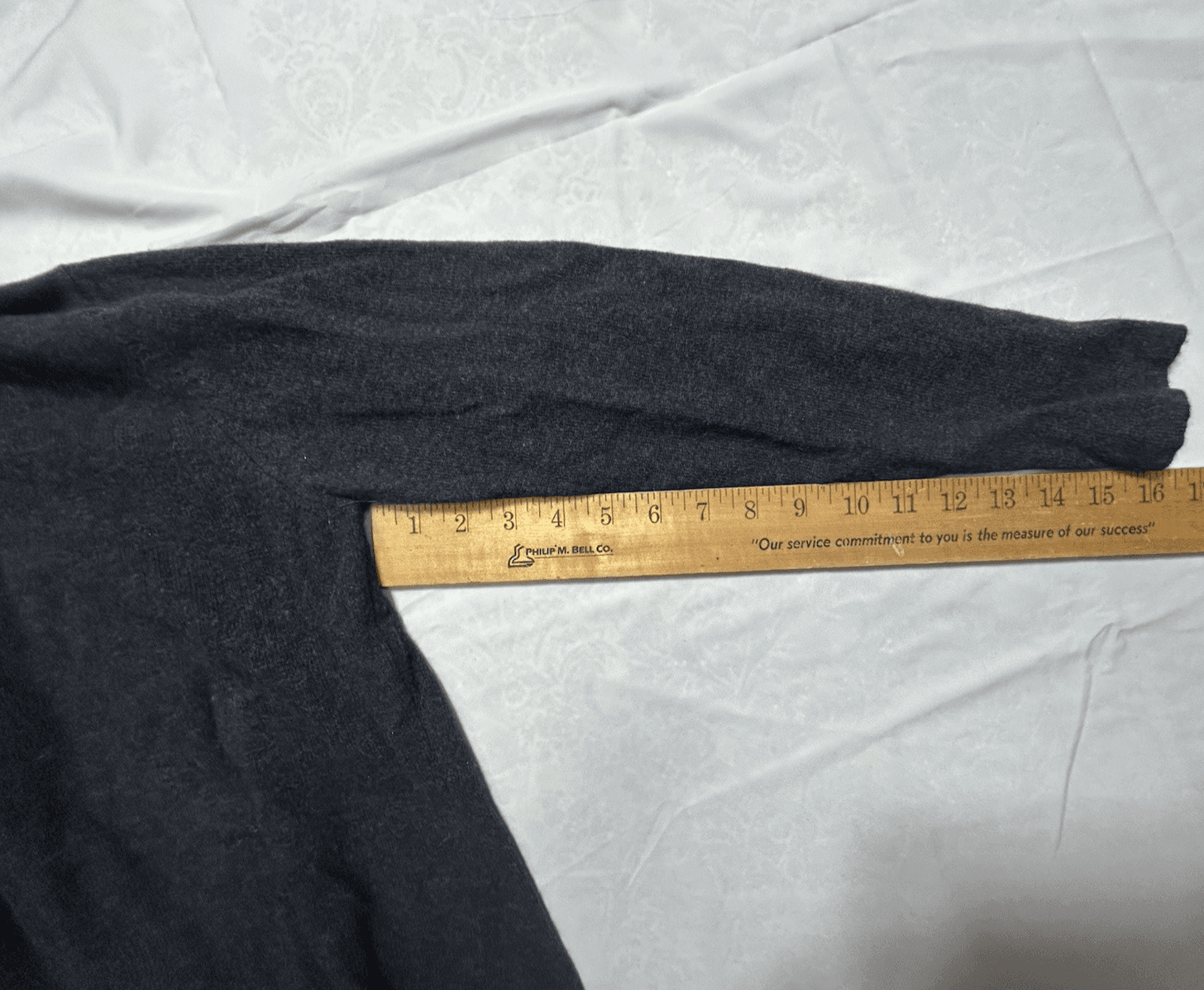 Vtg Lauren Ralph Lauren M P Gray Merino Wool Cashmere Angora Turtleneck Sweater - Thumbnail 6