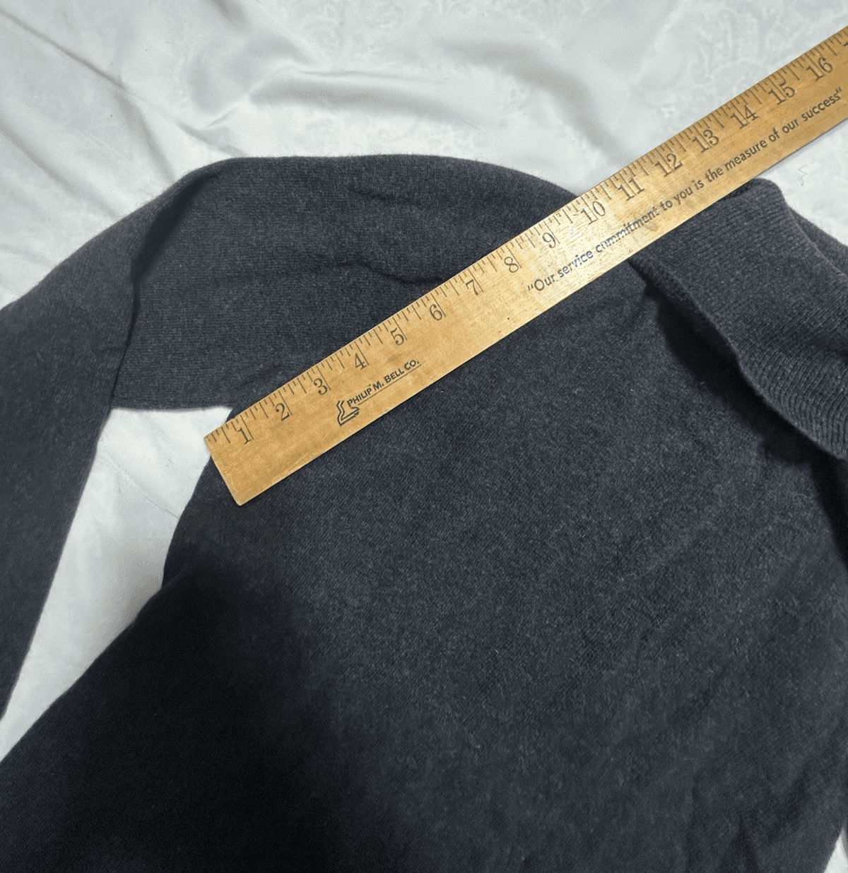 Vtg Lauren Ralph Lauren M P Gray Merino Wool Cashmere Angora Turtleneck Sweater - Thumbnail 8