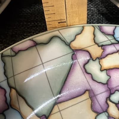 Vitromaster Atlas Stoneware 20 pc Dinner Set Service for 4 Vintage 90s Globe Map - Thumbnail 21