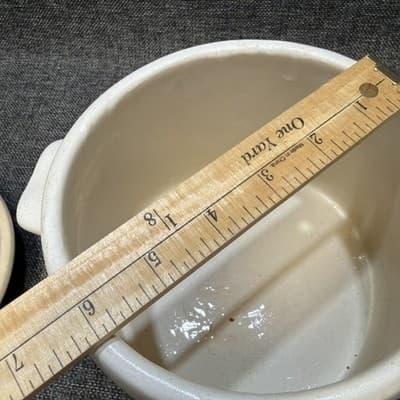 Vintage 1970's Bean Pot Crock Pottery Stoneware Soup Tureen MCM West Bend w Lid - Thumbnail 8
