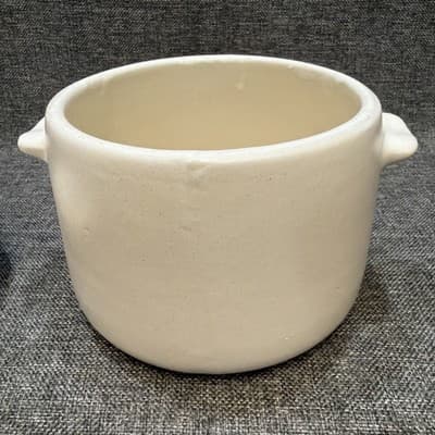 Vintage 1970's Bean Pot Crock Pottery Stoneware Soup Tureen MCM West Bend w Lid - Thumbnail 6