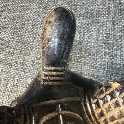 Vintage Metal Sea Turtle Heavy Cast Iron Desk Paperweight Figurine Detailed - Thumbnail 11
