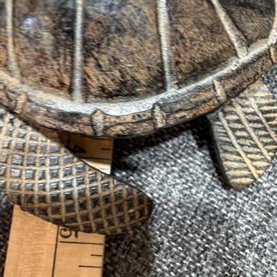 Vintage Metal Sea Turtle Heavy Cast Iron Desk Paperweight Figurine Detailed - Thumbnail 14