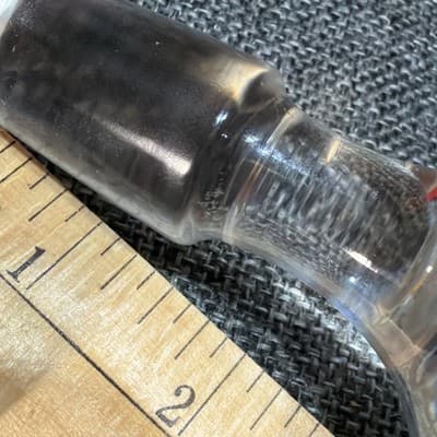 VINTAGE DECANTER APOTHECARY GLASS BOTTLE STOPPER 4" SOLID GLASS PIECE 1” Base - Thumbnail 12