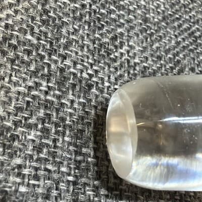 VINTAGE DECANTER APOTHECARY GLASS BOTTLE STOPPER 4" SOLID GLASS PIECE 1” Base - Thumbnail 8