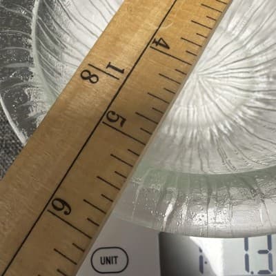 Vintage 6” Bark Or Ice Glass Dessert Or Soup Bowls With Lip Set of 8 Clear Glows - Thumbnail 24