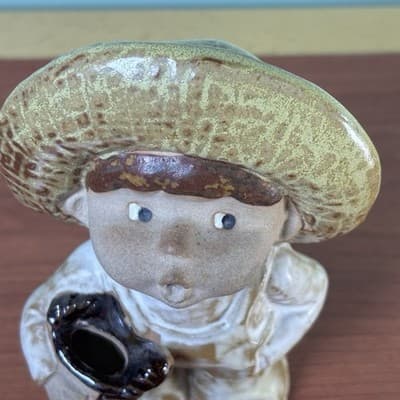 Seymour Mann Kissing Boy And Girl Figurine Terra Cotta Japan Air Plant Planter - Thumbnail 8